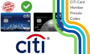 CiTi Card Member Presale Codes