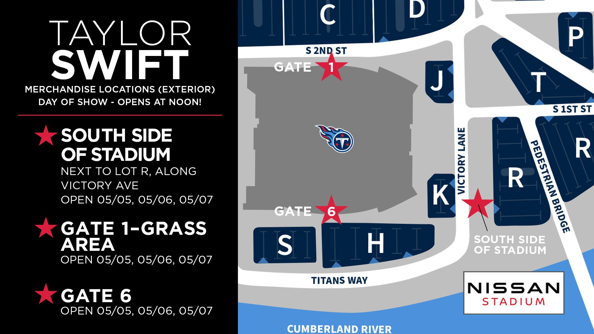 Taylor Swift Nissan Stadium Seating Chart 2024